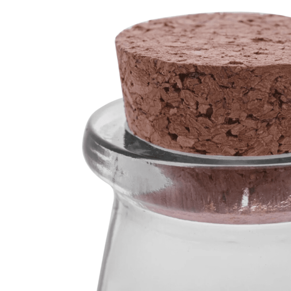 Pote de Tempero de Vidro Com Tampa de Rolha 100ml - Imagem 3